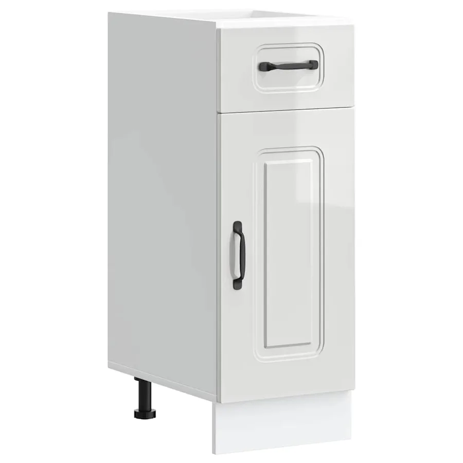 Armoire de cuisine Kalmar blanc brillant bois ingénierie - 2