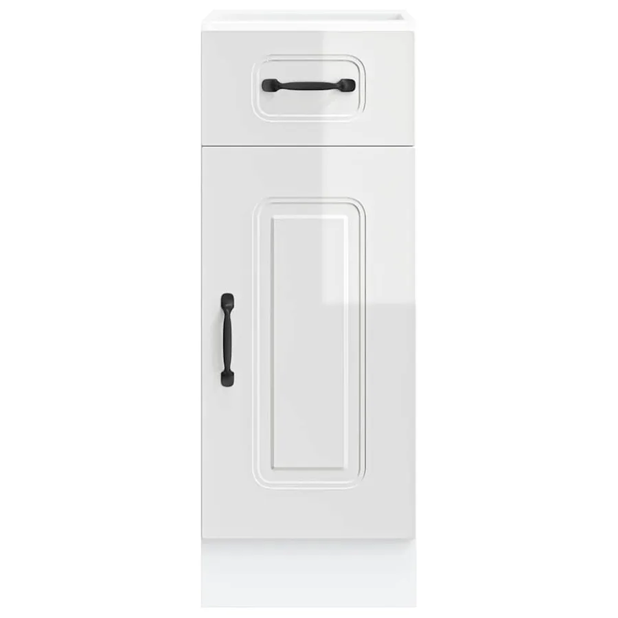 Armoire de cuisine Kalmar blanc brillant bois ingénierie - 4