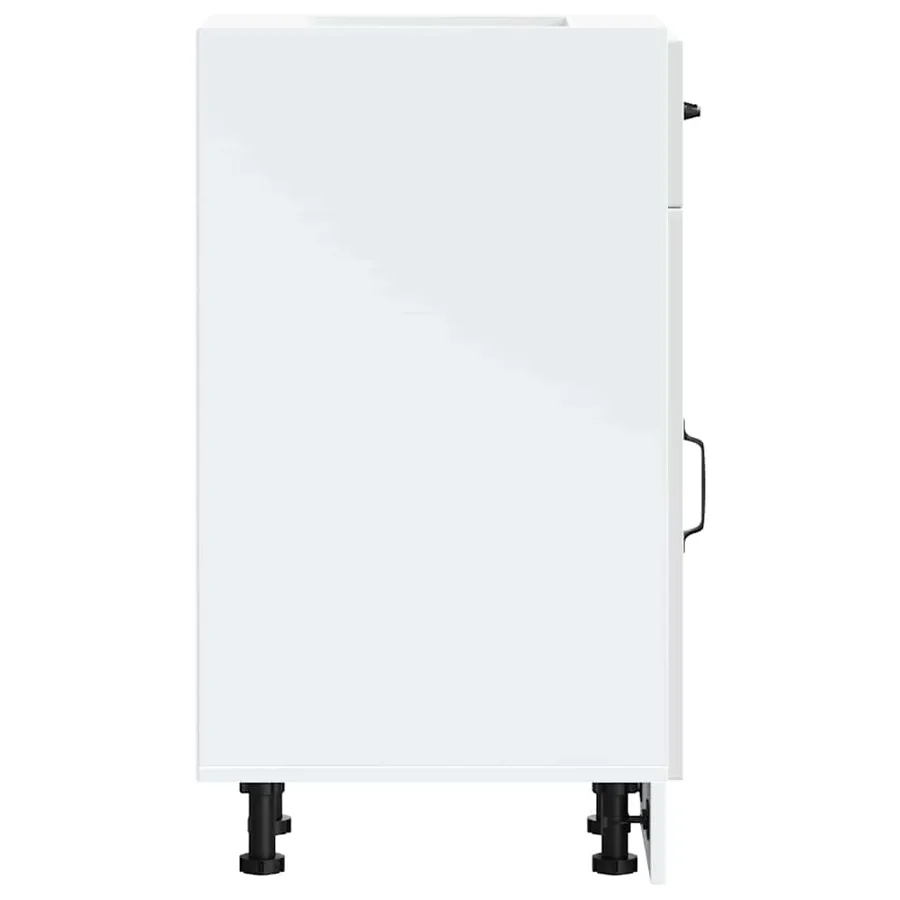 Armoire de cuisine Kalmar blanc brillant bois ingénierie - 6