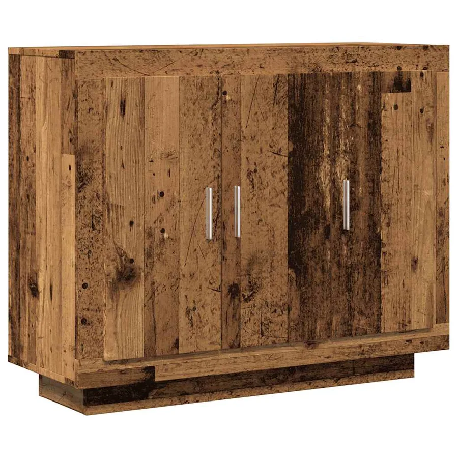 Buffet vieux bois 92x35x75 cm bois d'ingénierie - 2