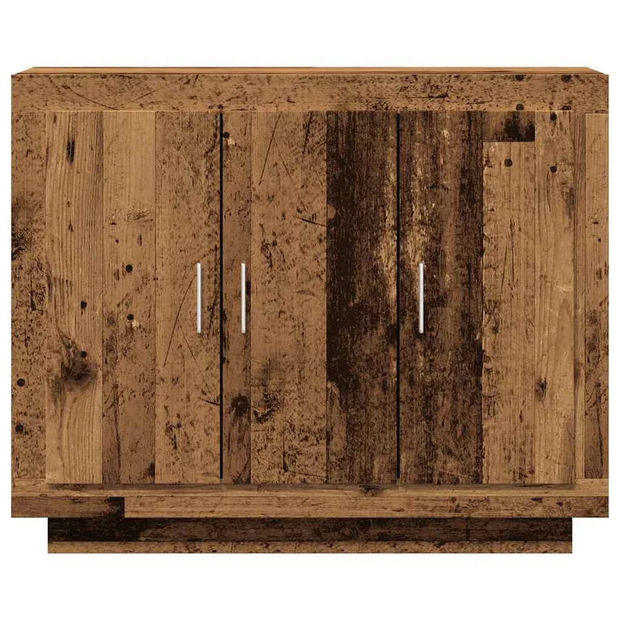 Buffet vieux bois 92x35x75 cm bois d'ingénierie - 4