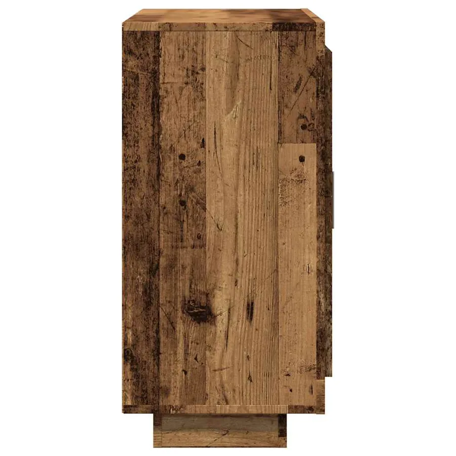 Buffet vieux bois 92x35x75 cm bois d'ingénierie - 5