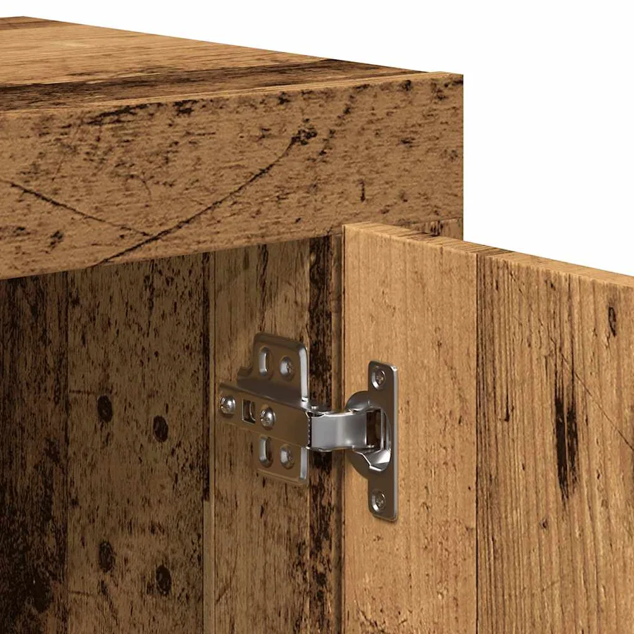 Buffet vieux bois 92x35x75 cm bois d'ingénierie - 9