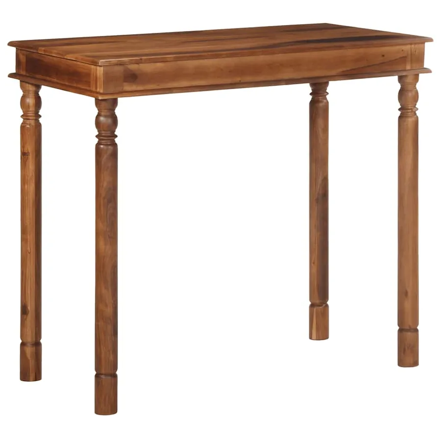 Table de bar 120x60x107 cm bois massif d'acacia - 11