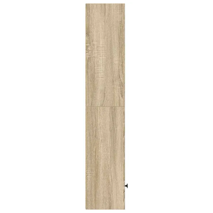 Bibliothèque chêne fumé 31x24x127 cm bois d'ingénierie - 5