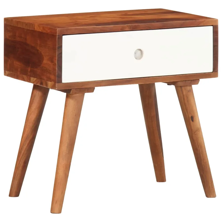 Table d'appoint 45x30x45 cm bois massif d'acacia - 12