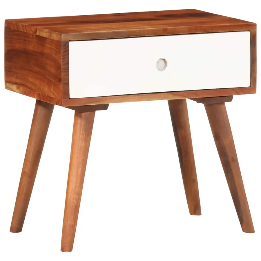 Table d'appoint 45x30x45 cm bois massif d'acacia - 13