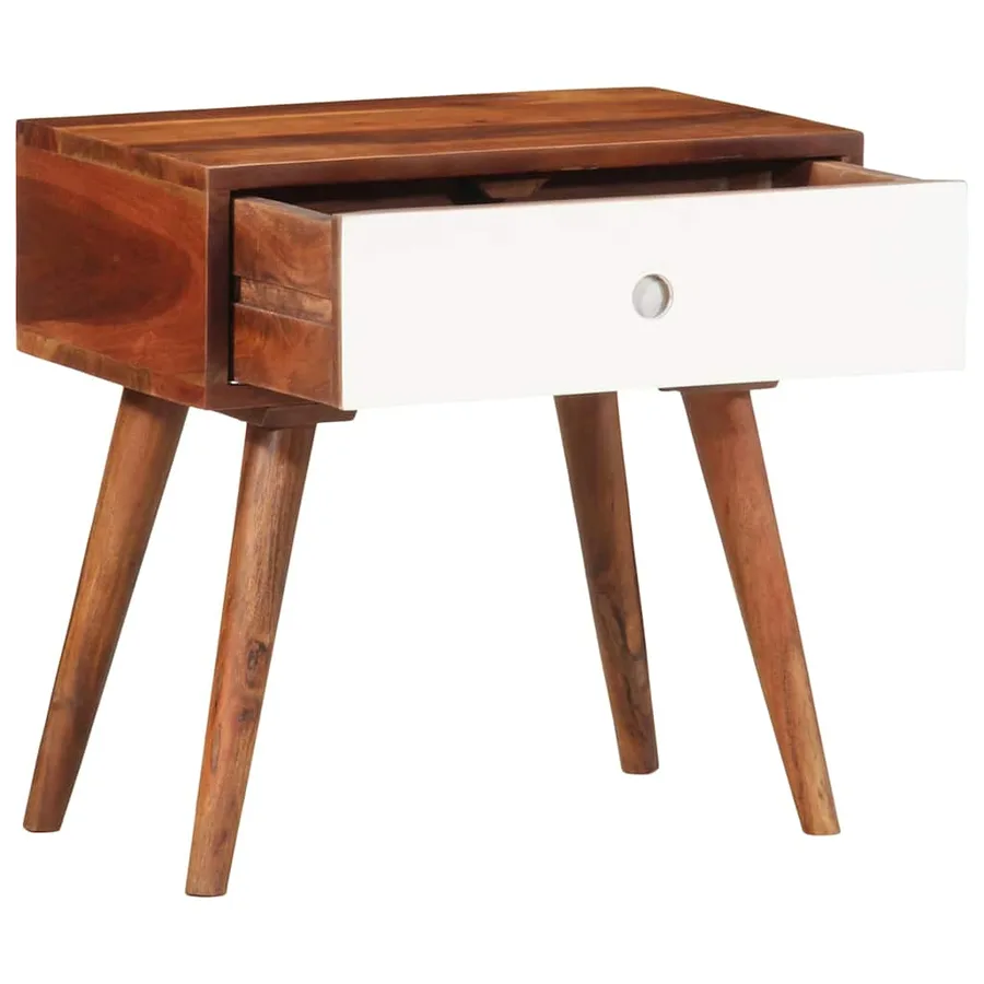 Table d'appoint 45x30x45 cm bois massif d'acacia - 2