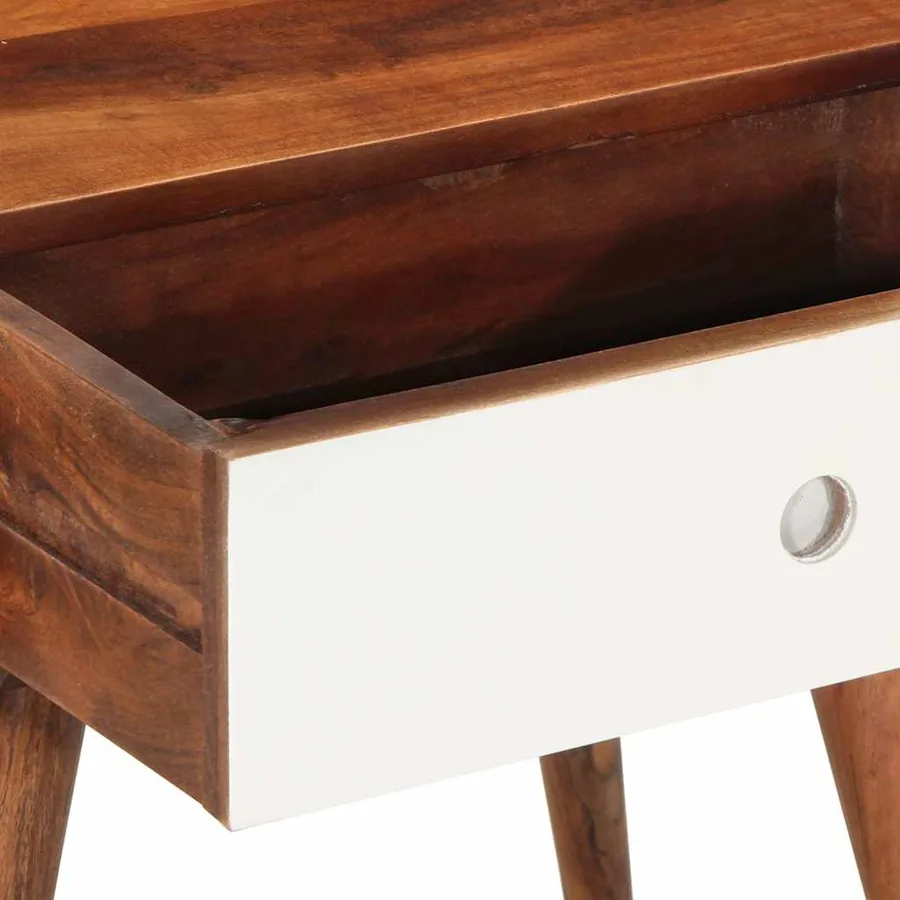 Table d'appoint 45x30x45 cm bois massif d'acacia - 8