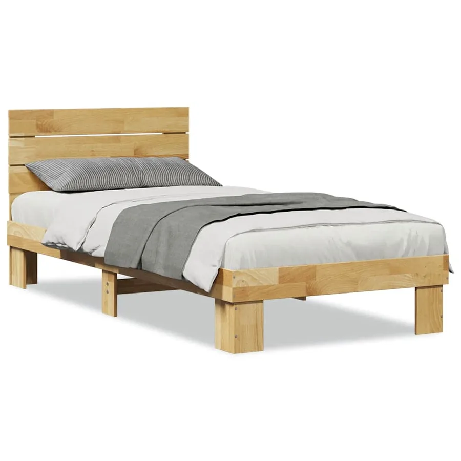 Cadre de lit avec tête de lit sans matelas 75 x 190 cm - 2