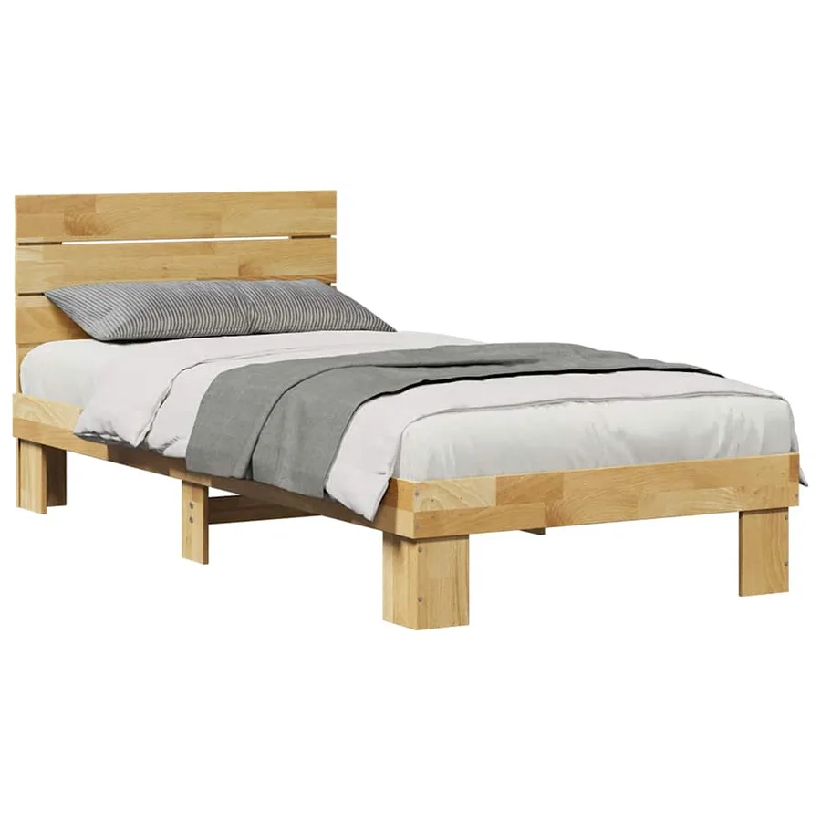 Cadre de lit avec tête de lit sans matelas 75 x 190 cm - 5