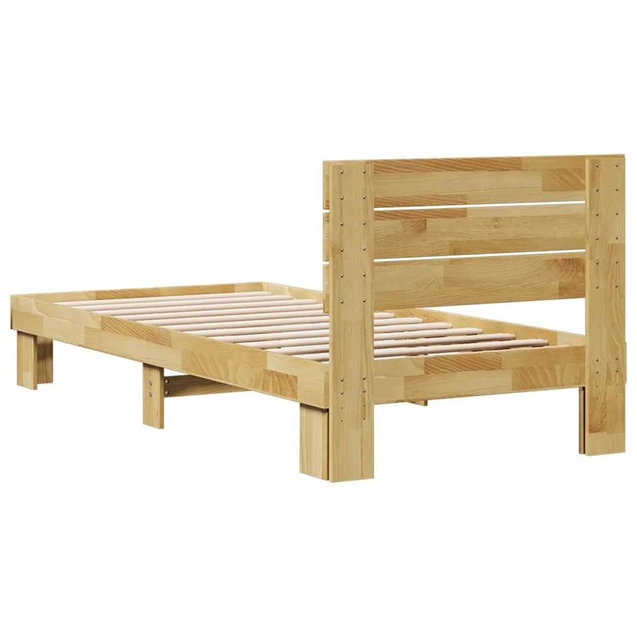 Cadre de lit avec tête de lit sans matelas 75 x 190 cm - 8