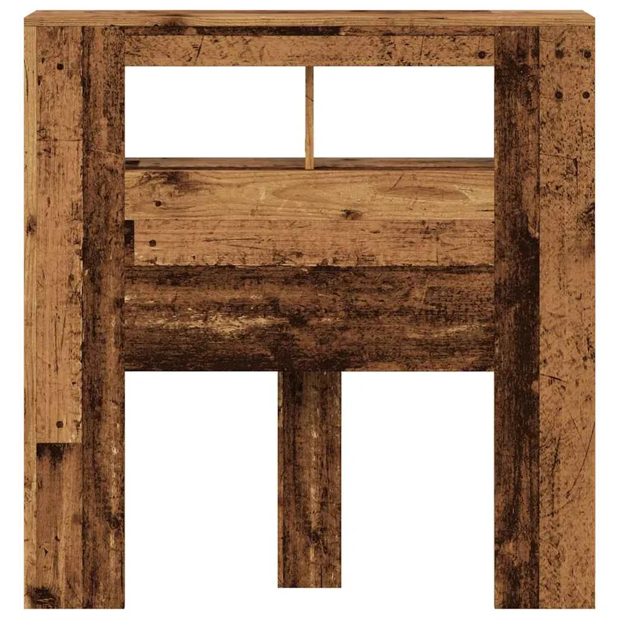 Tête de lit à LED vieux bois 100x18,5x103,5cm bois d'ingénierie - 5
