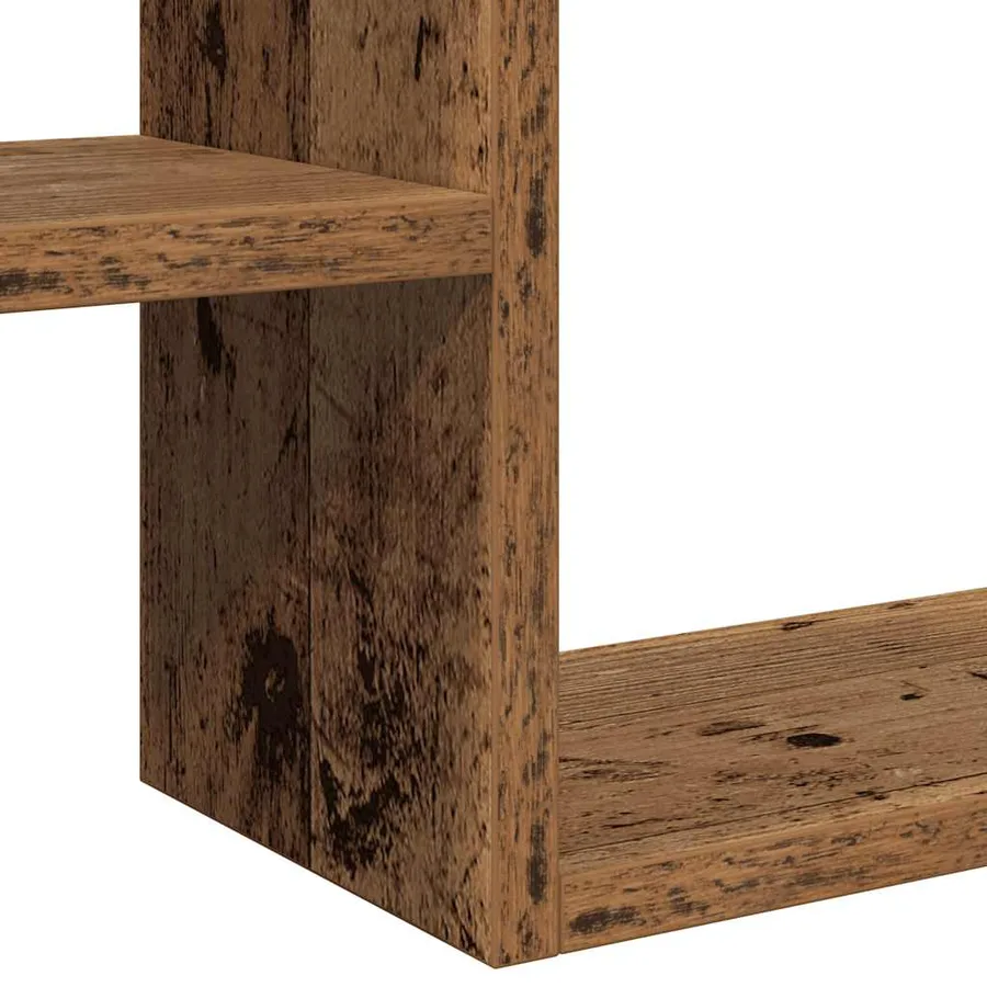 Étagères cube murales 2 pcs vieux bois 50x15x50 cm - 8