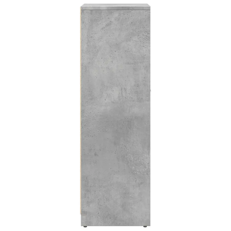 Armoire de salle de bain Gris béton 30x30x95 cm Aggloméré - 5