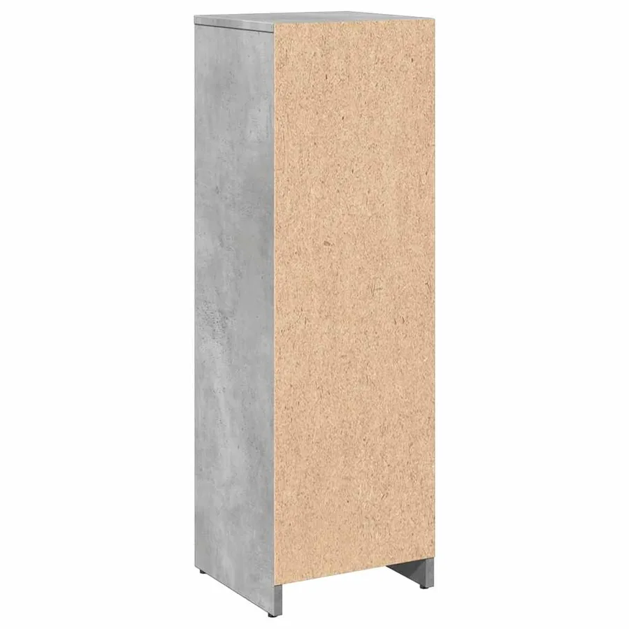 Armoire de salle de bain Gris béton 30x30x95 cm Aggloméré - 6