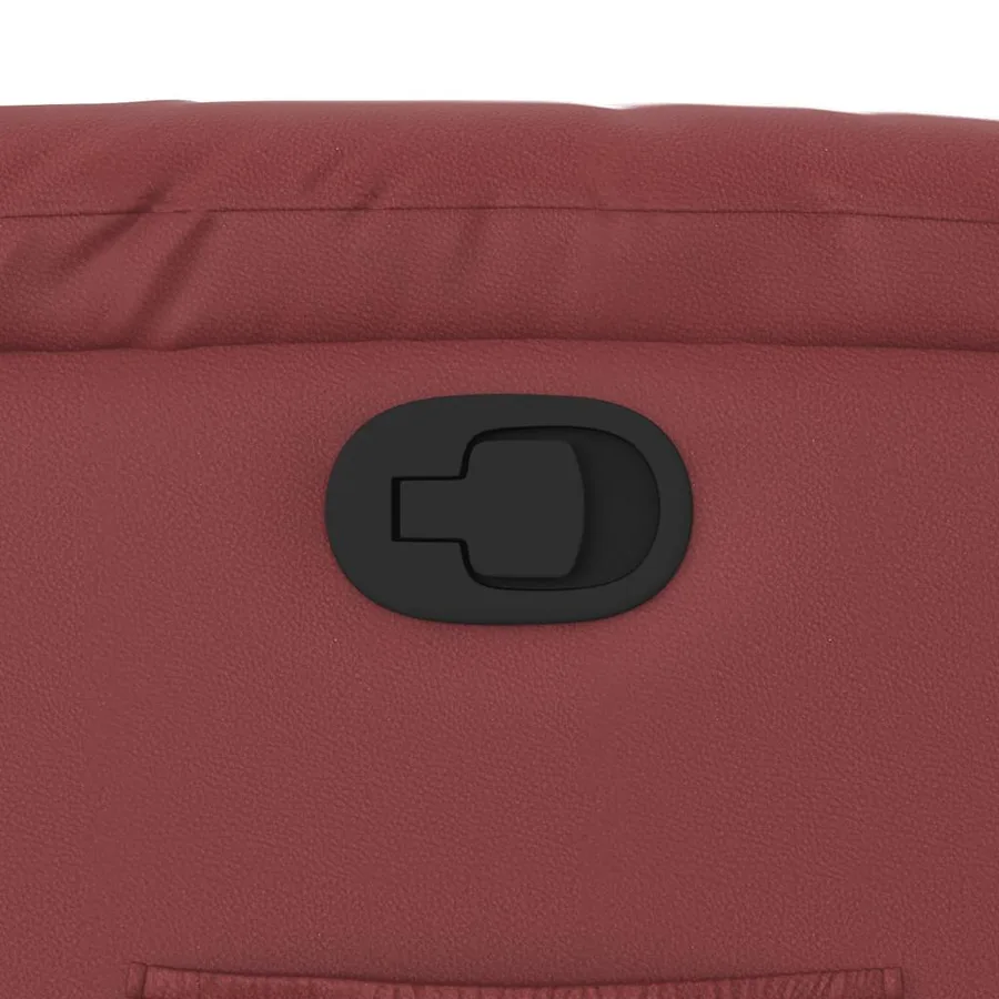 Fauteuil inclinable Rouge bordeaux Similicuir - 12