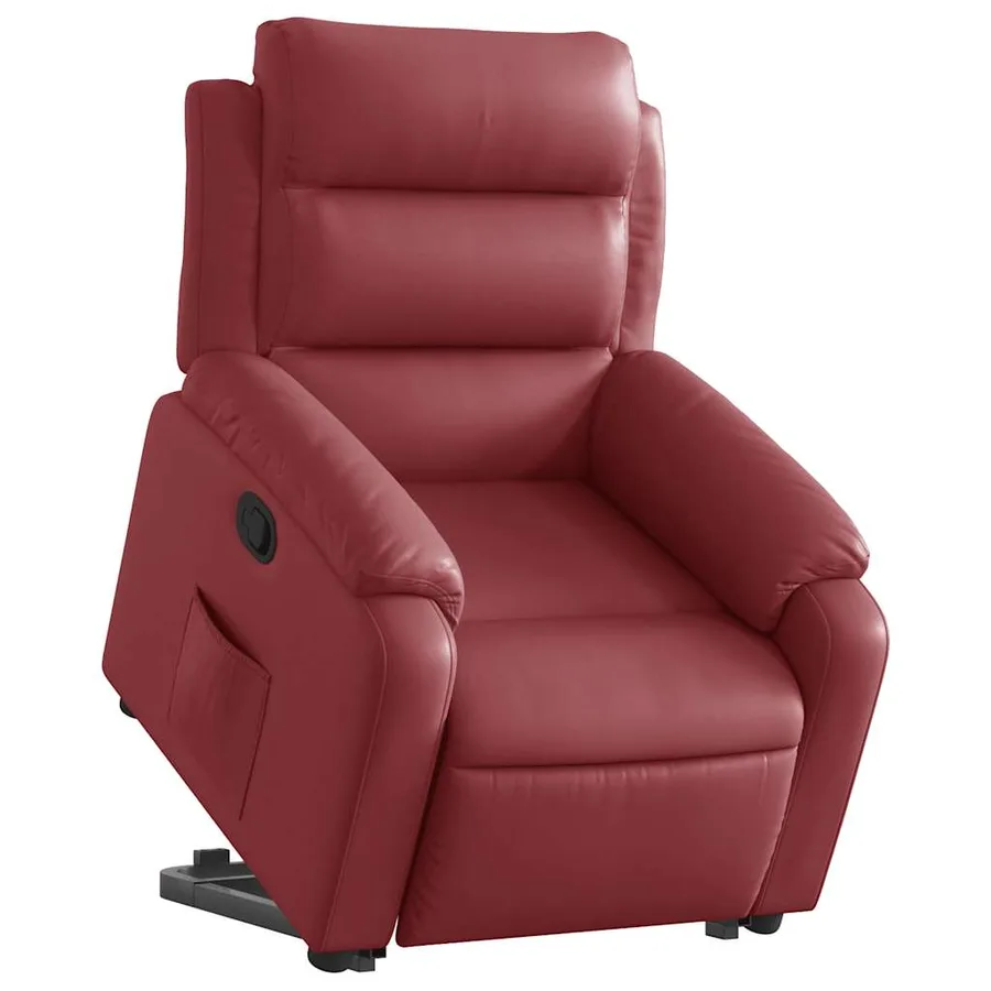 Fauteuil inclinable Rouge bordeaux Similicuir - 3