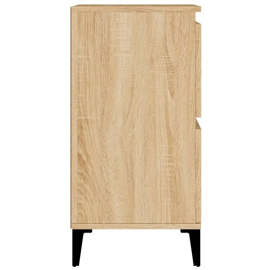 Buffets 2 pcs chêne sonoma 60x35x70 cm bois d'ingénierie - 9