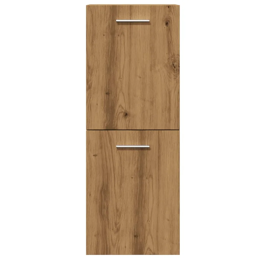 Armoire de salle de bain suspendue chêne artisanal 30x30x80 cm - 4