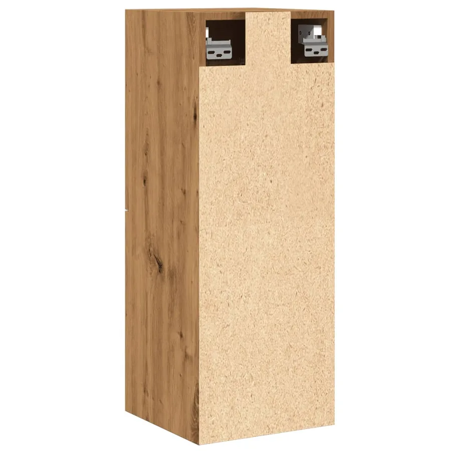 Armoire de salle de bain suspendue chêne artisanal 30x30x80 cm - 7