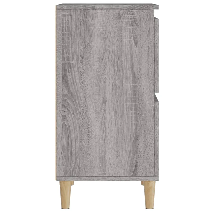 Buffets 2 pcs sonoma gris 60x35x70 cm bois d'ingénierie - 9