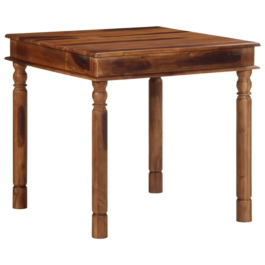 Table à manger 80x80x77 cm bois d'acacia solide - 12