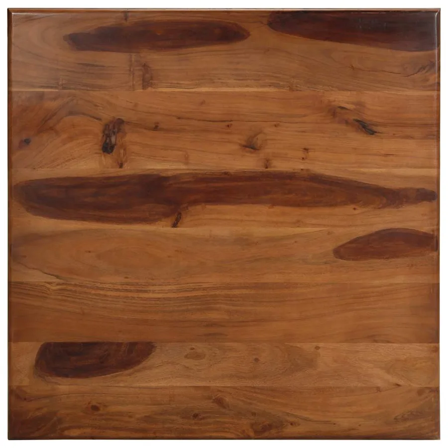 Table à manger 80x80x77 cm bois d'acacia solide - 4