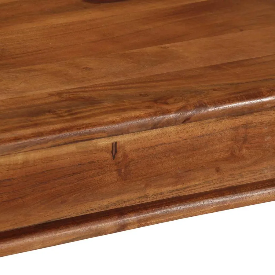 Table à manger 80x80x77 cm bois d'acacia solide - 6