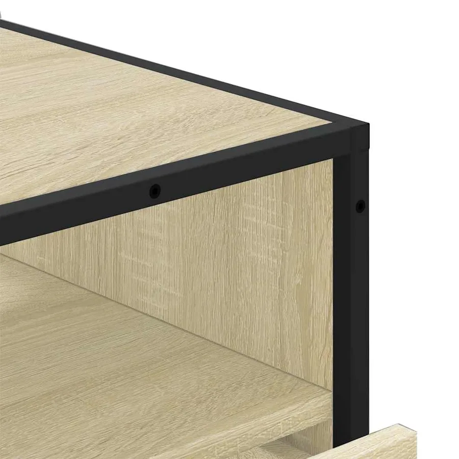 Commode chêne sonoma 70x41x83,5 cm bois d'ingénierie - 8