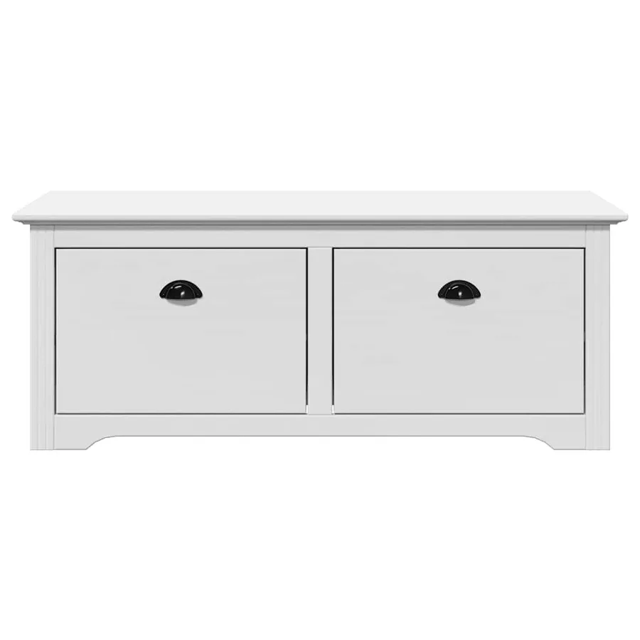 Banc de couloir BODO blanc 114x40x45 cm - 4