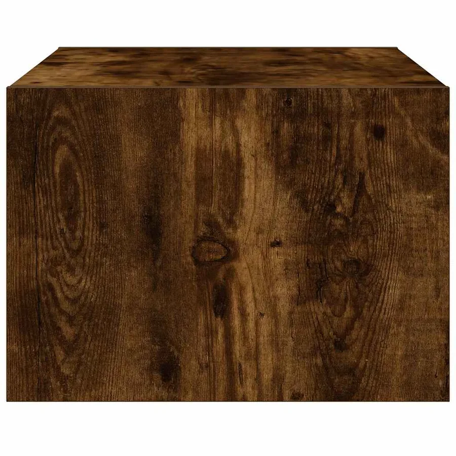 Meuble TV avec lumières LED chêne fumé 75x35,5x25 cm - 8