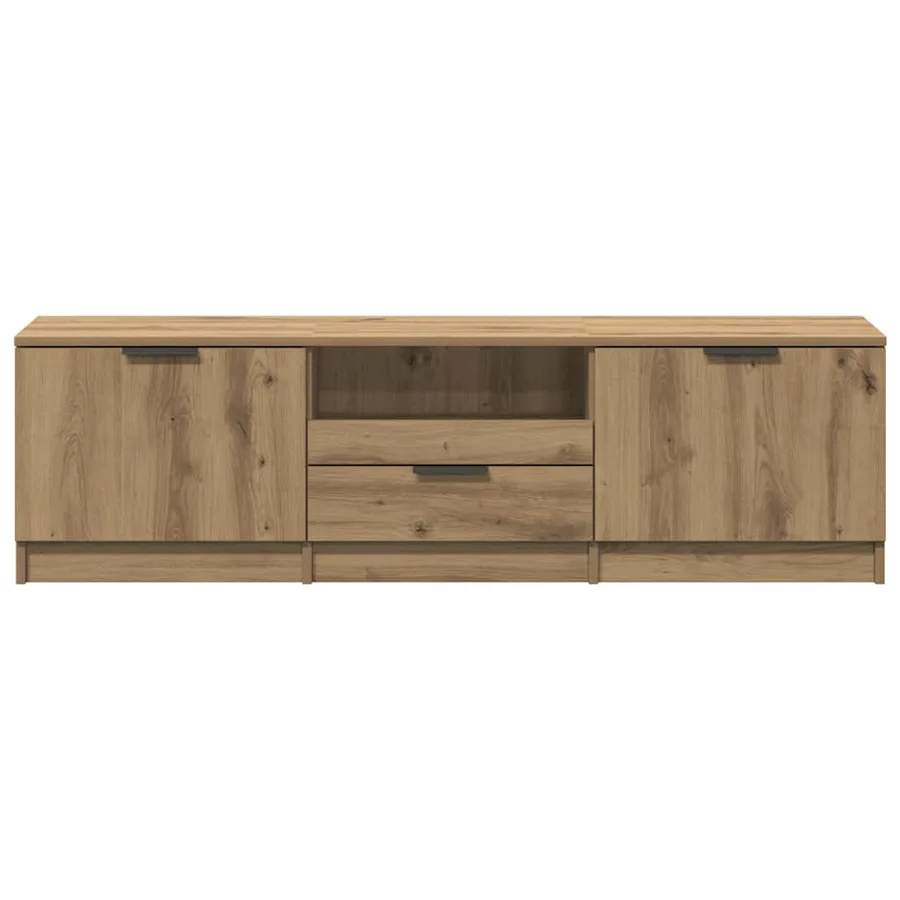 Meuble TV Chêne Artisan 140x35x40 cm Bois d'ingénierie - 5