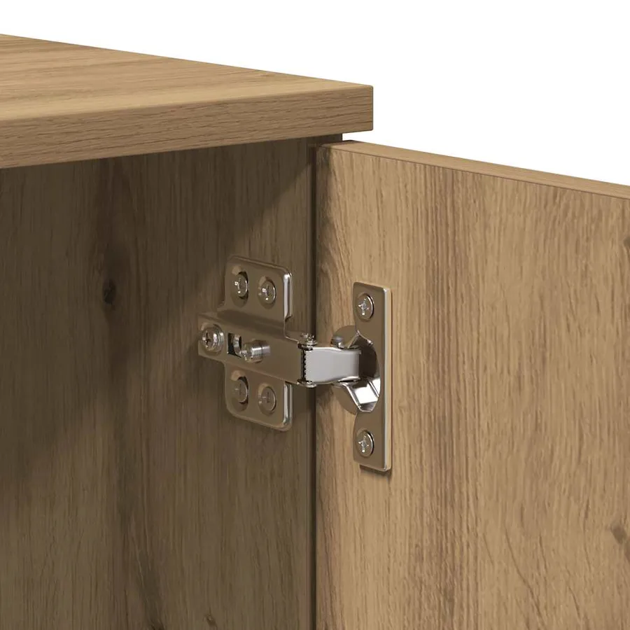 Meuble TV Chêne Artisan 140x35x40 cm Bois d'ingénierie - 8