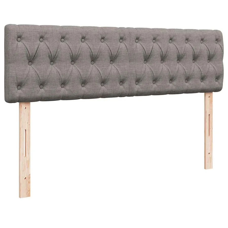Cadre de lit ottoman avec matelas taupe 160x200 cm tissu - 9
