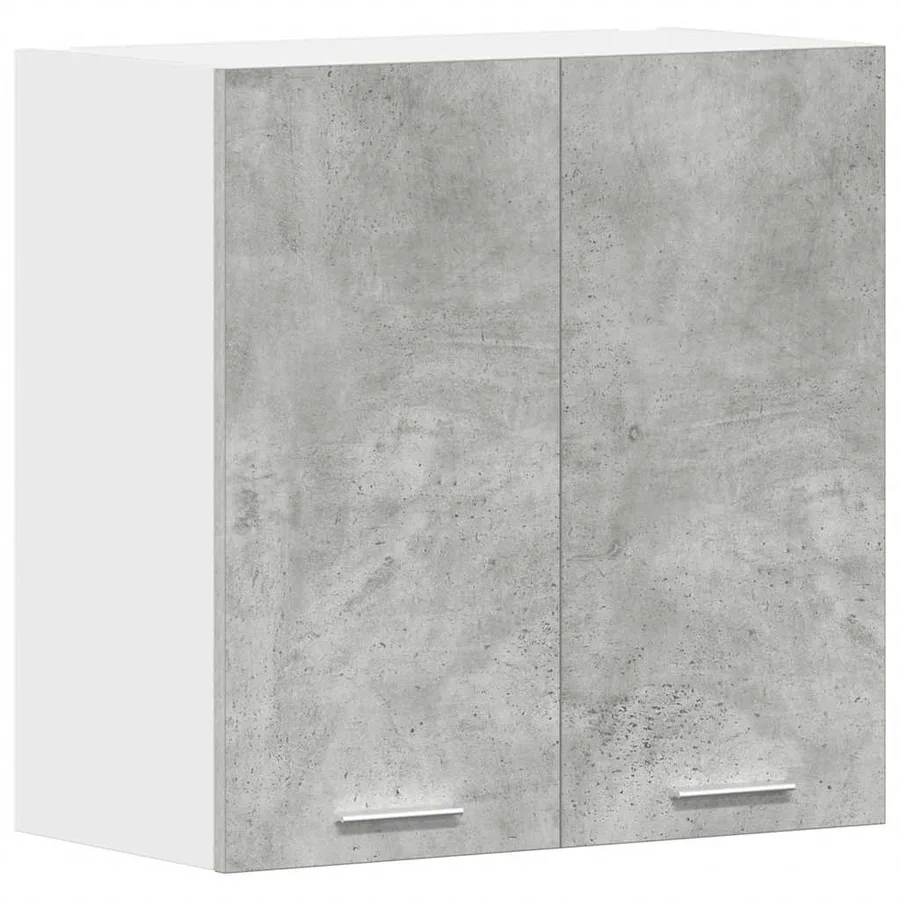 Armoire murale cuisine gris béton 60x31x60 cm bois d'ingénierie - 2