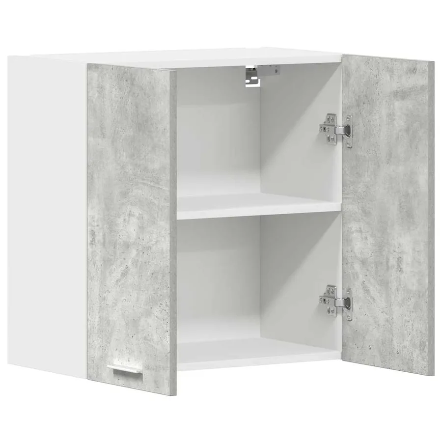 Armoire murale cuisine gris béton 60x31x60 cm bois d'ingénierie - 5