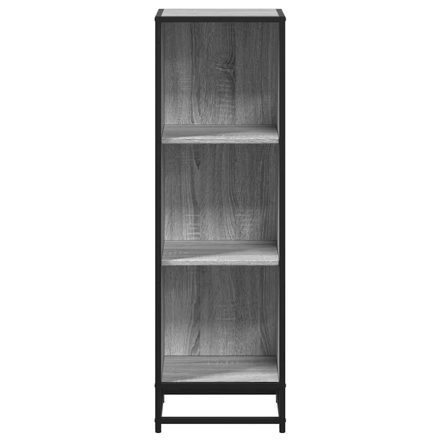 Bibliothèque sonoma gris 33,5x33x107,5 cm bois d'ingénierie - 4