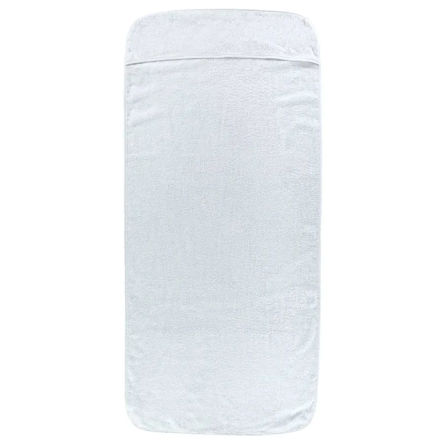 Serviettes de plage 4 pcs blanc 60x135 cm tissu 400 GSM - 4
