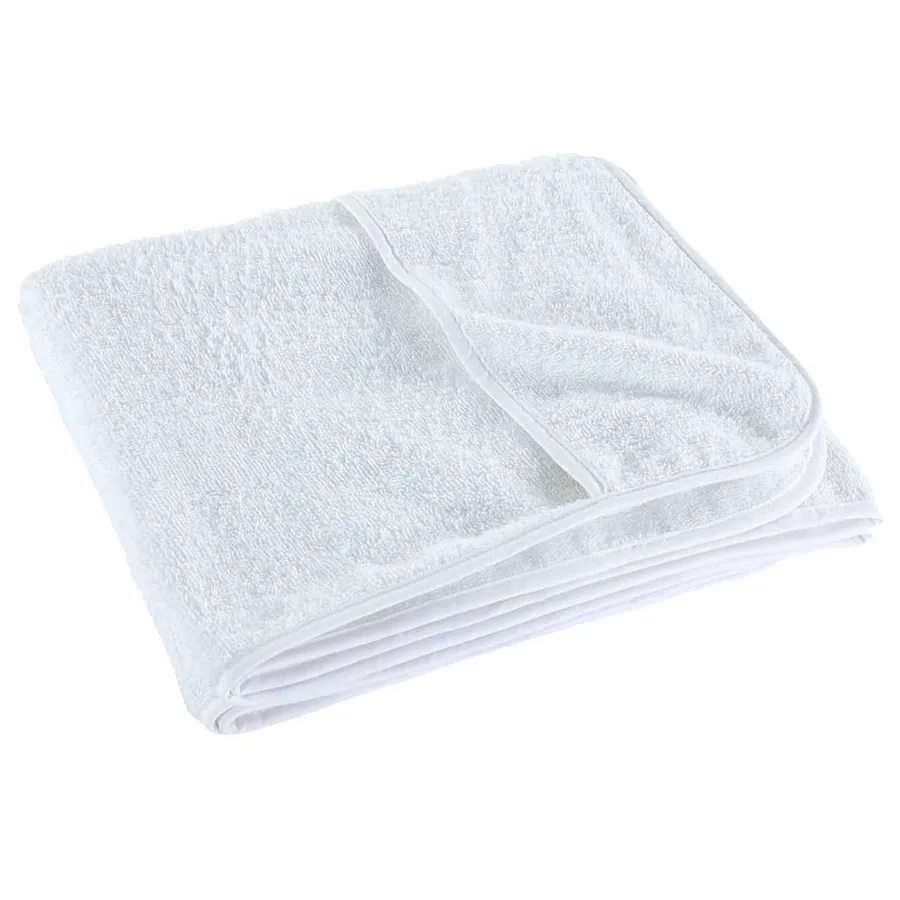 Serviettes de plage 4 pcs blanc 60x135 cm tissu 400 GSM - 5
