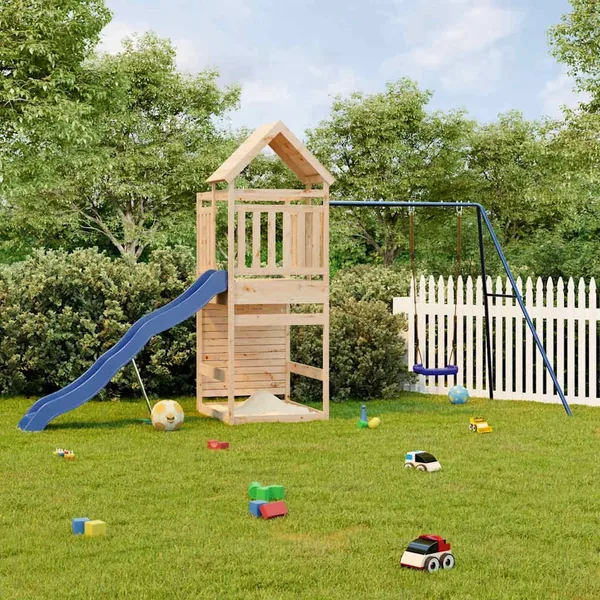 Aire de jeux d'extérieur bois de pin massif