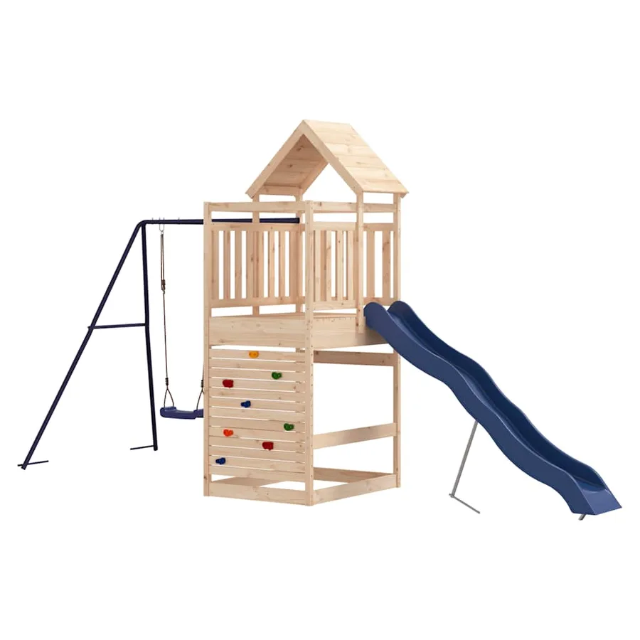 Aire de jeux d'extérieur bois de pin massif - 2