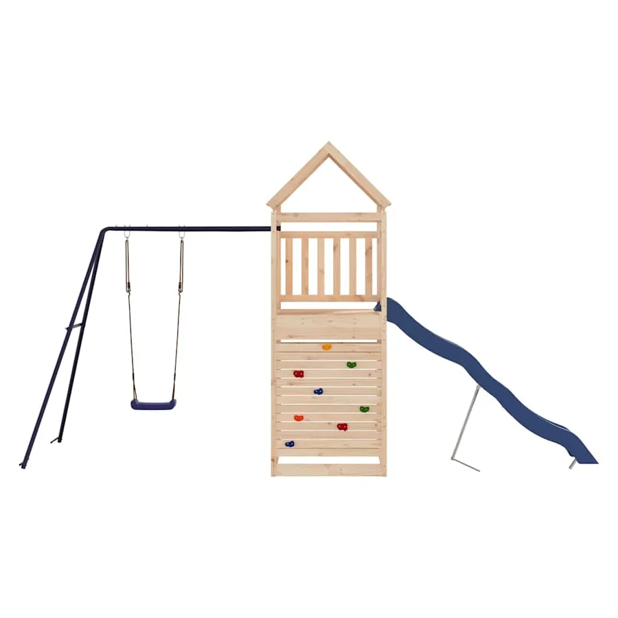 Aire de jeux d'extérieur bois de pin massif - 3