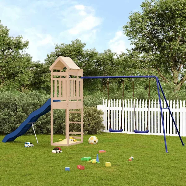 Aire de jeux d'extérieur bois de pin massif