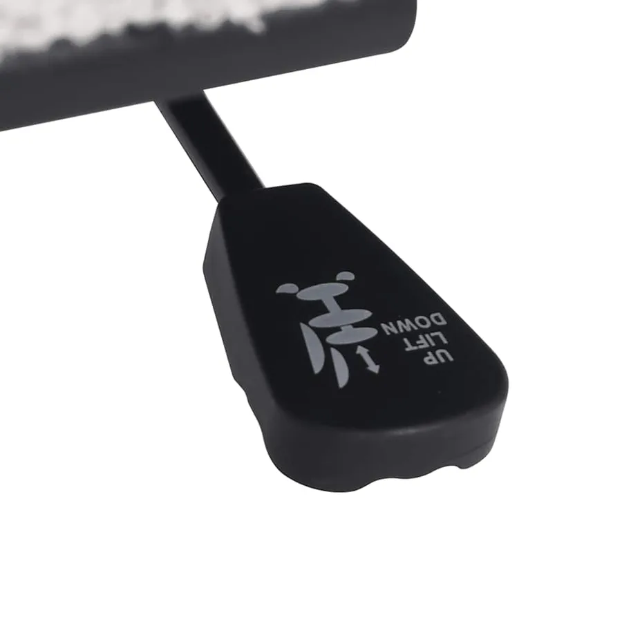 Chaise pivotante de bureau crème bouclé comme de la laine tissu - 10