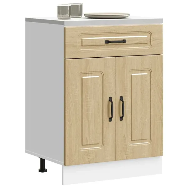 Armoire de cuisine Kalmar chêne sonoma bois d'ingénierie