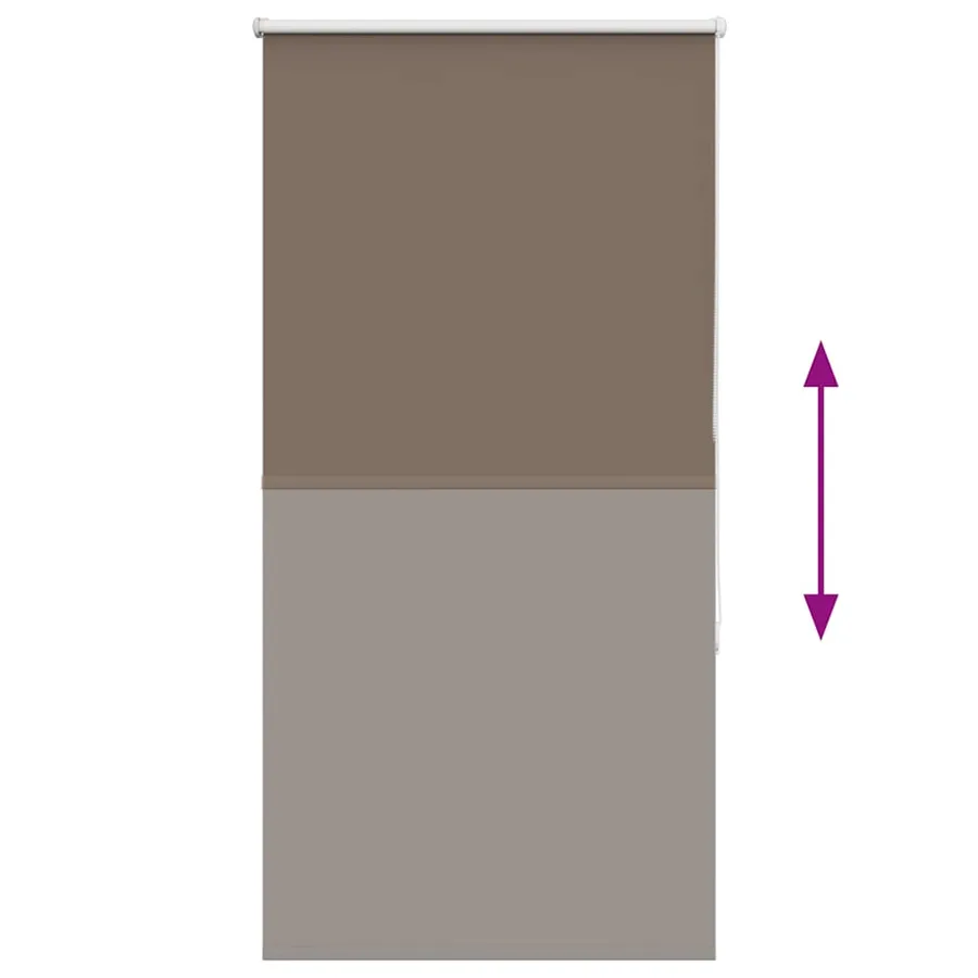 Store enrouleur occultant café 65x130cm largeur du tissu 60,7cm - 5