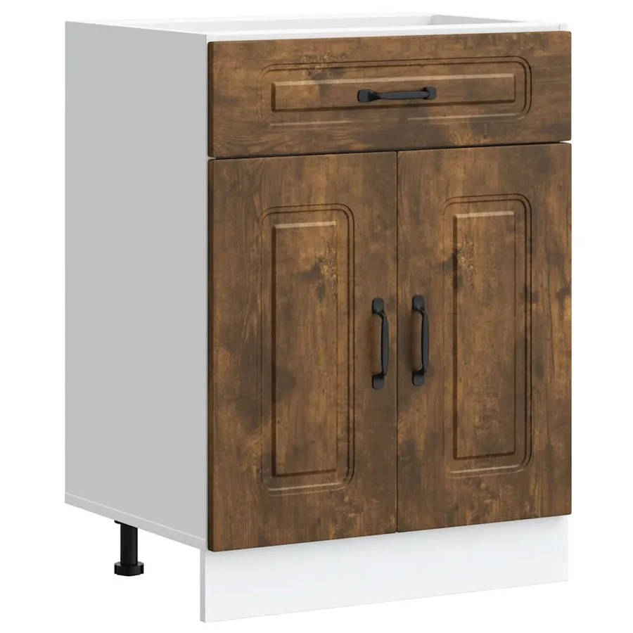 Armoire de cuisine Kalmar chêne fumé bois d'ingénierie - 2