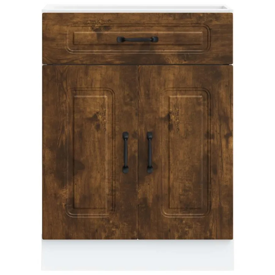 Armoire de cuisine Kalmar chêne fumé bois d'ingénierie - 4