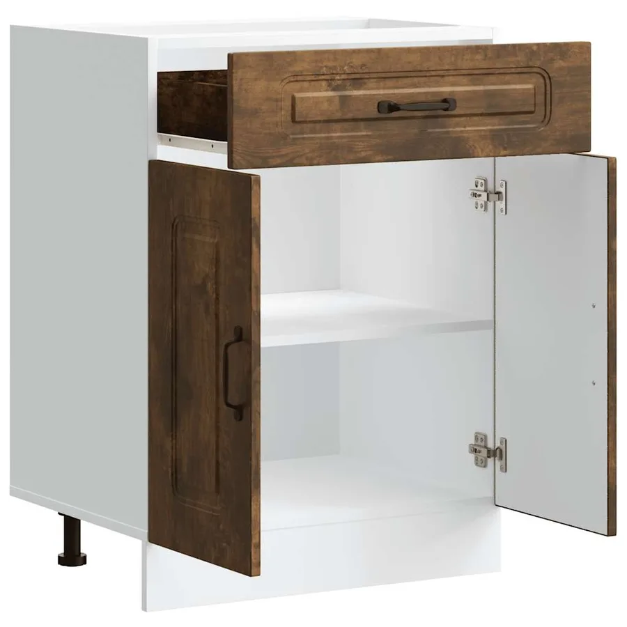 Armoire de cuisine Kalmar chêne fumé bois d'ingénierie - 5
